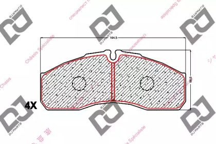 Комплект тормозных колодок DJ PARTS BP1531